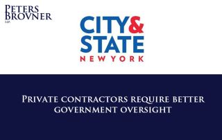 Private contractors require better government oversight