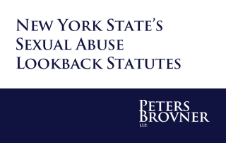 New York State’s Sexual Abuse Lookback Statutes