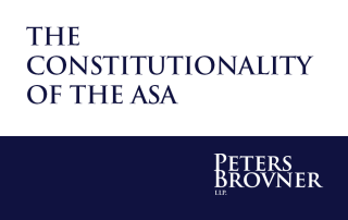 THE CONSTITUTIONALITY OF THE ASA