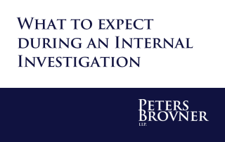 What to expect during an Internal Investigation