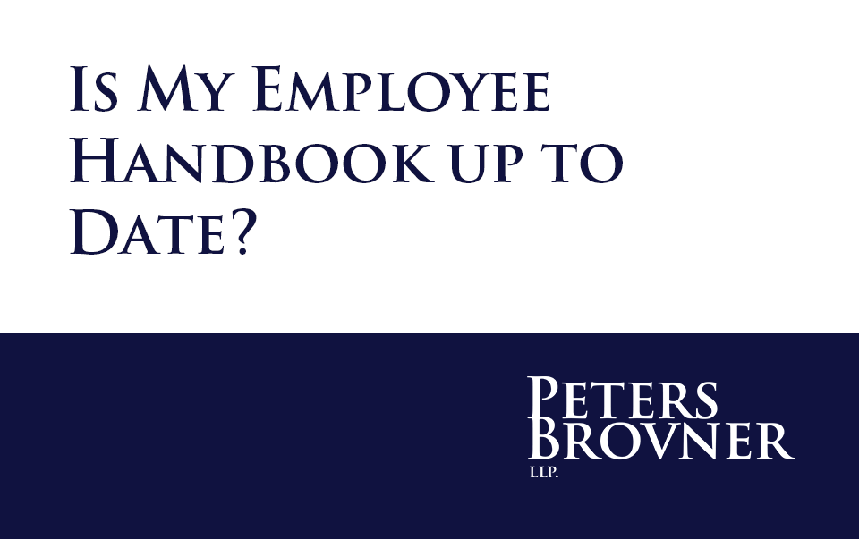 Is My Employee Handbook up to Date?