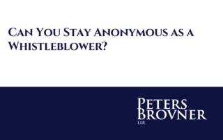 Can You Stay Anonymous as a Whistleblower?
