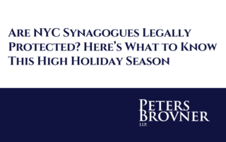 Are NYC Synagogues Legally Protected? Here’s What to Know This High Holiday Season